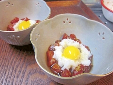 お月見は過ぎたけど♪　「叩きとろろの山かけ」